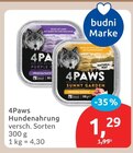 Hundenahrung Angebote von 4Paws bei budni Stade für 1,29 €