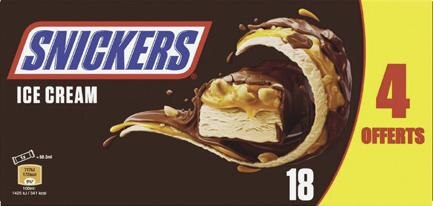 SNICKERS glacés