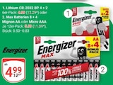 Aktuelles Lithium CR-2032 BP 4 + 2 Angebot bei GLOBUS in Braunschweig ab 4,99 €