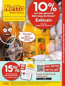 Aktueller Netto Marken-Discount Kempten (Allgäu) Prospekt Netto Marken-Discount Kempten (Allgäu) Prospekt "10% auf das gesamte Mehrweg-Sortiment" mit 2 Seiten