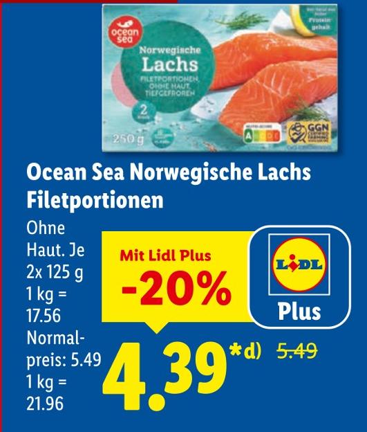 Norwegische Lachs Filetportionen