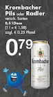 Pils oder Radler Angebote von Krombacher bei TOP Getränke Meerbusch für 0,79 €