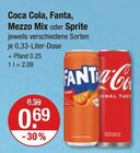 Coca Cola, Fanta, Mezzo Mix oder Sprite im Angebot bei V-Markt in Regensburg Coca Cola, Fanta, Mezzo Mix oder Sprite Angebote bei V-Markt Regensburg für 0,69 €