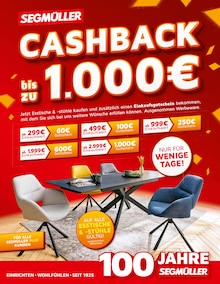 Segmüller Prospekt Cashback bis zu 1000€ mit  Seiten in Schlüsselfeld und Umgebung