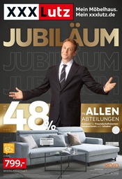 XXXLutz Möbel & Einrichtung Prospekt der aktuellen Woche mit 26 Seiten, gültig von 18.07.2026 bis 02.08.2026, in Wolgast und Umgebung Aktueller XXXLutz Möbel & Einrichtung Prospekt in Wolgast und Umgebung, "JUBILÄUM" mit 26 Seiten, 18.07.2026 - 02.08.2026