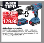 Akku-Bohrschrauber Angebote von Bosch bei Herbrügger Menden für 179,95 €