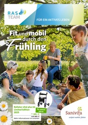 Aktueller RAS Team GmbH Kundenzentrum Sanitätshaus Prospekt in Melle und Umgebung, "Fit und mobil durch den Frühling" mit 6 Seiten, 13.03.2025 - 31.05.2025