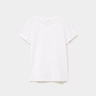 T-shirt manches courtes en coton blanc fille dans le catalogue La Halle