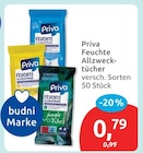 Feuchte Allzwecktücher von Priva für 0,79 € bei budni im Angebot Feuchte Allzwecktücher von Priva im aktuellen budni Prospekt