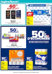 Promotion Mouchoirs dans le prospectus Carrefour, valable du 03/03/2026 au 16/03/2026 Promo Mouchoirs dans le catalogue Carrefour du moment à la page 58