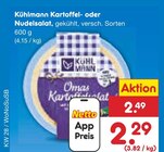 Kartoffel- oder Nudelsalat im Netto Marken-Discount Prospekt Kartoffel- oder Nudelsalat von Kühlmann im aktuellen Netto Marken-Discount Prospekt für 2,29 €