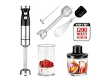 Aktuelle Kerzen Angebote bei MediaMarkt Saturn in Mannheim Aktuelles DESIGN POWER 5-IN-1 Set Stabmixer Schwarz, Silber (1200 Watt, Multizerkleinerer 500 ml, Mixbehälter 700 ml) Angebot bei MediaMarkt Saturn in Mannheim ab 64,99 €