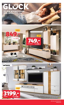 Fernseher im aktuellen Segmüller Prospekt (Augsburg) Fernseher im Segmüller Prospekt "Zum Glück gibt’s Segmüller - Glück hat seinen Lieblingsplatz" mit 36 Seiten (Augsburg)