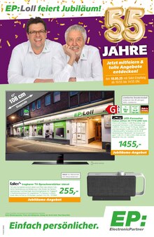 Fernseher im EP: Prospekt "EP:Loll feiert Jubiläum!" mit 12 Seiten (Kiel)