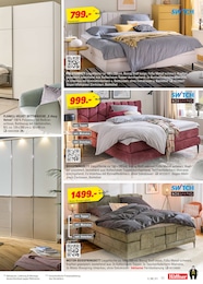 Boxspringbett im Höffner Prospekt "Wo wohnen wenig kostet!" auf Seite 11