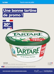 Prix et réduction Tartare dans le prospectus Carrefour Proximité en cours Offre Tartare dans le catalogue Carrefour Proximité du moment à la page 4