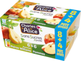 COMPOTES POMMES CHARLES ET ALICE - CHARLES & ALICE en promo chez Auchan Supermarché COMPOTES POMMES CHARLES ET ALICE - CHARLES & ALICE dans le catalogue Auchan Supermarché