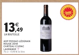AOP Pessac-Léognan Rouge 2018 - CHÂTEAU CIVRAC LAGRANGE à 13,49 € dans le catalogue Intermarché Express