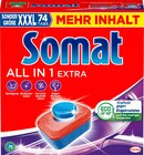 Spülmaschinen-Tabs All-in-1 extra von Somat im aktuellen dm-drogerie markt Prospekt für 9,95 €