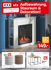 Kamin im XXXLutz Möbelhäuser Prospekt in Rottenburg Aktueller XXXLutz Möbelhäuser Prospekt mit Kamin, "Aufbewahrung, Stauraum & Dekoration!", Seite 1