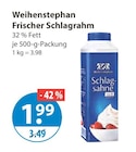 Frischer Schlagrahm von Weihenstephan im aktuellen V-Markt Prospekt für 1,99 €