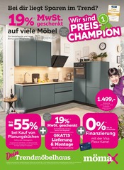 Aktueller mömax Prospekt mit Küche, "Wir sind PREIS-CHAMPION", Seite 1