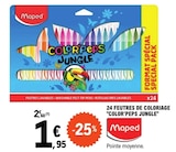 Promo 24 FEUTRES DE COLORIAGE COLOR'PEPS JUNGLE à 1,95 € dans le catalogue E.Leclerc à Pineuilh