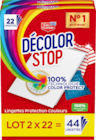 Lingettes anti décoloration décolor stop - DECOLOR STOP - Auchan Supermarché à Rueil-Malmaison Lingettes anti décoloration décolor stop - DECOLOR STOP en promo chez Auchan Supermarché Rueil-Malmaison à 3,48 €
