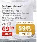 Kopfkissen „Canada“ im Angebot bei AWG in Eberswalde Kopfkissen „Canada“ Angebote bei AWG Eberswalde für 59,99 €