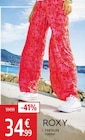 Pantalon Femme - ROXY en promo chez Intersport Créteil à 34,99 €