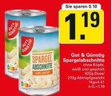 Spargelabschnitte Angebote von Gut & Günstig bei WEZ Löhne für 1,19 €