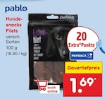 Hundesnacks Filets von pablo im aktuellen Netto Marken-Discount Prospekt für 1,69 €