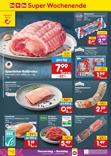 Schweinefleisch im aktuellen Netto Marken-Discount Prospekt (Fürth) Schweinefleisch im Netto Marken-Discount Prospekt "Aktuelle Angebote" mit 75 Seiten (Fürth)