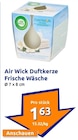 Duftkerze Frische Wäsche Angebote von Air Wick bei Action Neu-Ulm für 1,63 €