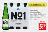 No1 Premium Pils im Angebot bei Trinkgut in Bensheim No1 Premium Pils Angebote von Welde bei Trinkgut Bensheim für 5,79 €