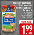 EDEKA Wermelskirchen - Echte Land-Bockwurst Angebot im Prospekt Echte Land-Bockwurst bei EDEKA im Wermelskirchen Prospekt für 1,99 €