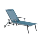 BOTANIC®-Fauteuil bain de soleil avec accoudoir coloris bleu en aluminium Oro - 190 x 68 x 34 cm - BOTANIC® - Botanic BOTANIC®-Fauteuil bain de soleil avec accoudoir coloris bleu en aluminium Oro - 190 x 68 x 34 cm - BOTANIC® à 199,00 € dans le catalogue Botanic