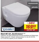 Wand-WC-Set DuraFormance Angebote von Duravit bei toom Baumarkt Suhl für 169,99 €