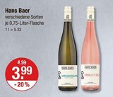 Weissburgunder von Hans Baer im aktuellen V-Markt Prospekt für 3,99 €