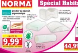 Oreiller ou coussin ergonomique - Norma en promo chez Norma Mulhouse à 9,99 €