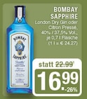 London Dry Gin Angebote von Bombay Sapphire bei EDEKA Haltern am See für 16,99 €