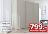 Schlafzimmerschrank im Segmüller Prospekt Schwebetürenschrank "Scale" im aktuellen Segmüller Prospekt für 799,00 €