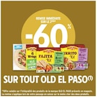 Promo -60% remise immédiate sur le 2ème sur tout OLD EL PASO à  dans le catalogue Intermarché à Rochetaillée