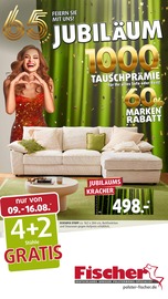 Polstermöbel Fischer Möbel & Einrichtung Prospekt der aktuellen Woche mit 33 Seiten, gültig von 03.08.2025 bis 10.08.2025, in Bretzfeld und Umgebung Aktueller Polstermöbel Fischer Möbel & Einrichtung Prospekt in Bretzfeld und Umgebung, "JUBILÄUM" mit 33 Seiten, 03.08.2025 - 10.08.2025