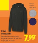 Sweatjacke von Crivit im aktuellen Lidl Prospekt