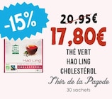 Thé vert Hao Ling Cholestérol - THÉS DE LA PAGODE à 17,80 € dans le catalogue Naturalia