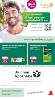 mea - meine apotheke Prospekt Unsere August-Angebote mit 4 Seiten