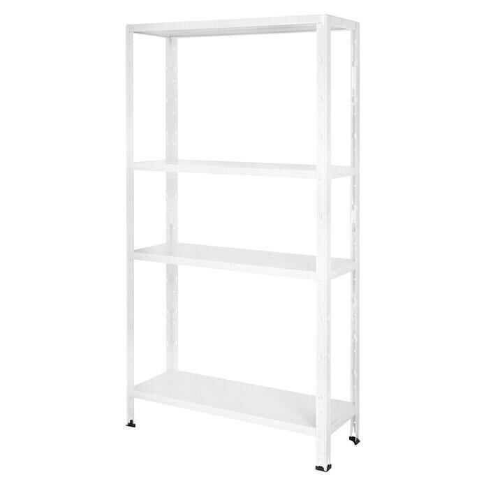 BAUHAUS Steinhagen - Regalux Metallregal (30 x 84 x 160 cm, Traglast: 40 kg/Boden, Weiß) Regalux Metallregal (30 x 84 x 160 cm, Traglast: 40 kg/Boden, Weiß) Angebot bei BAUHAUS Steinhagen im Prospekt Bringen Sie Ordnung in Werkstatt, Haus & Garten