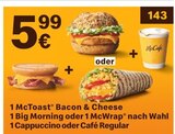 McDonalds Lohr - Frühstücks-Kombination Angebot im Prospekt Frühstücks-Kombination bei McDonalds im Lohr Prospekt für 5,99 €