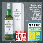 Islay Single Malt Scotch Whisky, 10 Jahre alt, 40% Vol. von Laphroaig im aktuellen EDEKA Prospekt